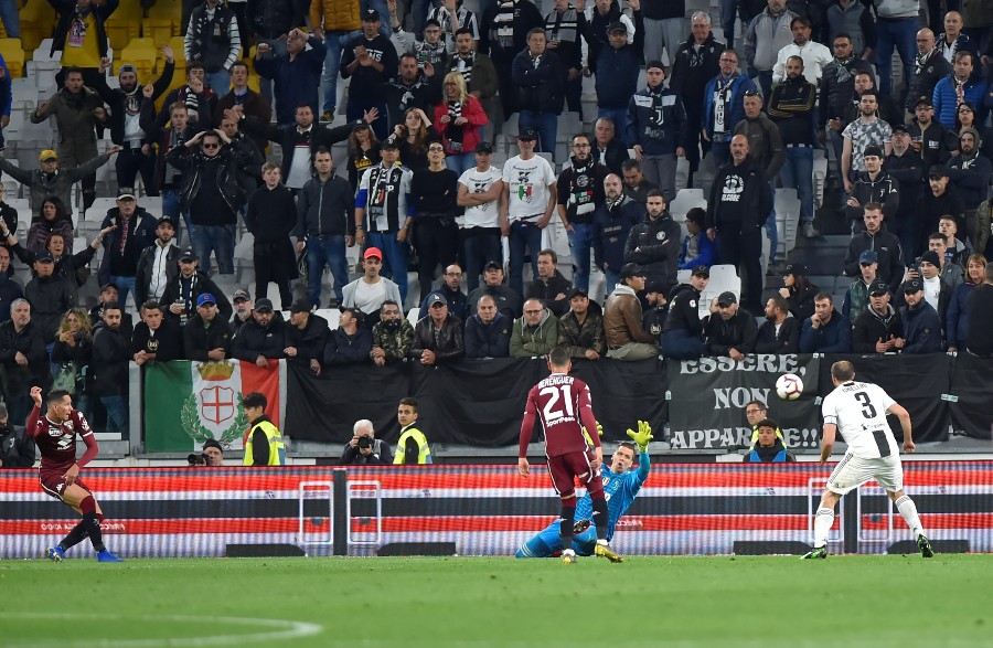 Lukić je maja 2019. zatresao mrežu Juventusa (© Reuters)